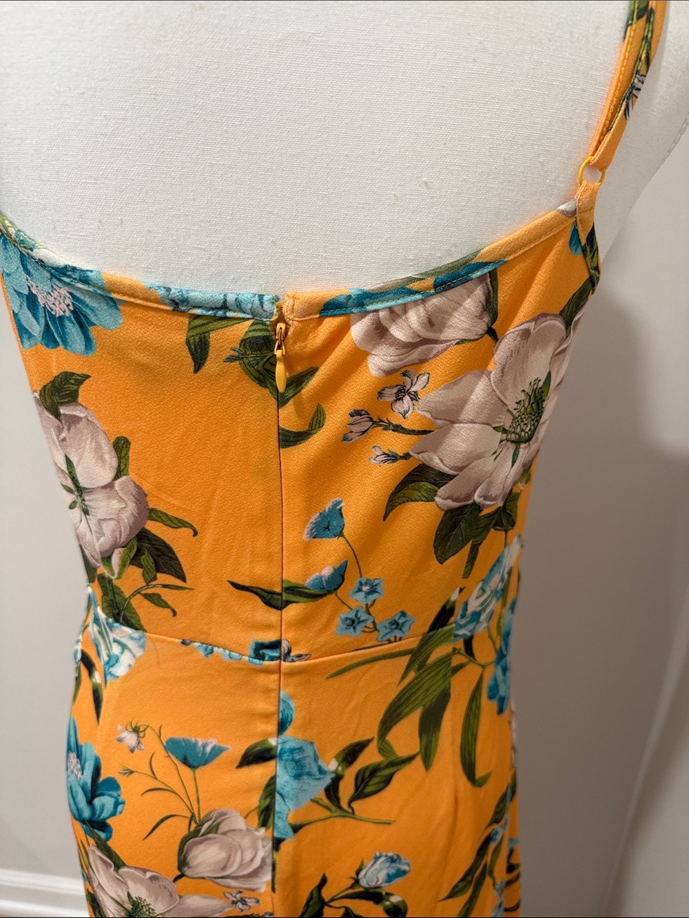 RACHEL Rachel Roy Yellow Floral Knot-Front Maxi Dress.NWT Size L - Picture 5 of 7